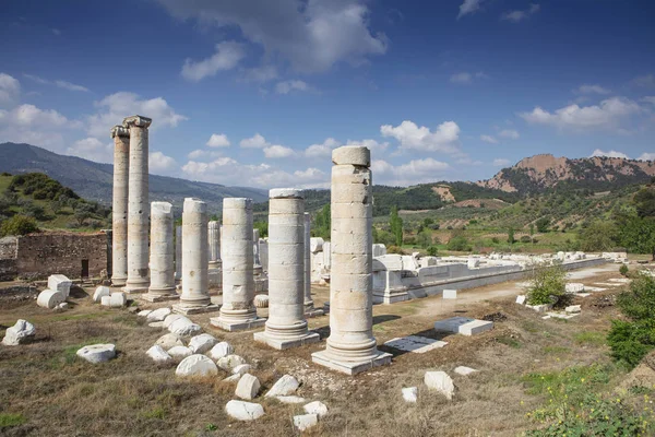 Ruinas Del Templo Artemisa Antigua Capital Lidia Del Siglo Sardis — Foto de Stock