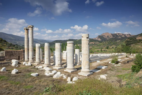 Zřícenina Chrámu Artemis Starověkém — Stock fotografie