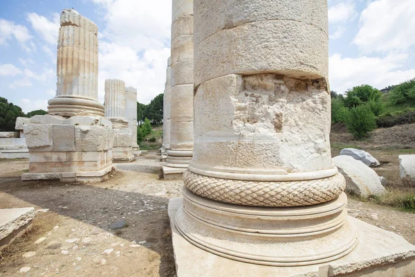 Ruínas Templo Ártemis Antiga Capital Lídia Século Sardes — Fotografia de Stock