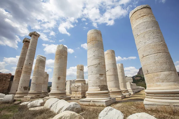 Ruins Temple Artemis Ancient 2Nd Century Lydian Capital Sardis — Stock Photo, Image