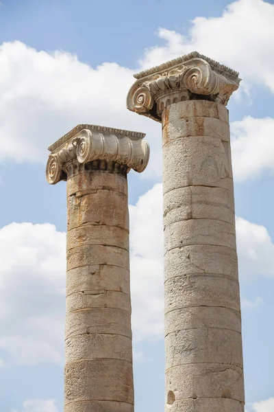 Ruínas Templo Ártemis Antiga Capital Lídia Século Sardes — Fotografia de Stock