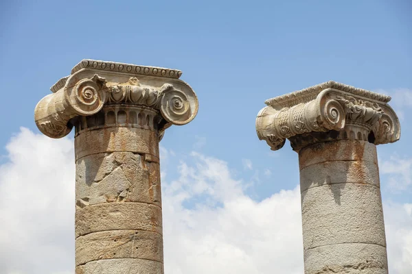 Ruines Temple Artémis Dans Ancienne Capitale Lydienne Iie Siècle Sardis — Photo
