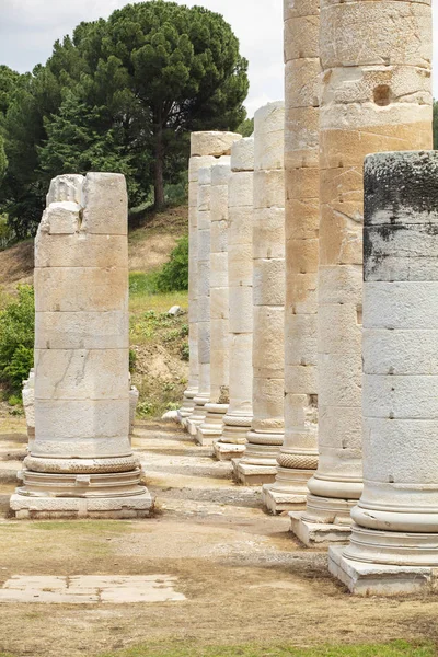 Ruins Temple Artemis Ancient 2Nd Century Lydian Capital Sardis — Stock Photo, Image