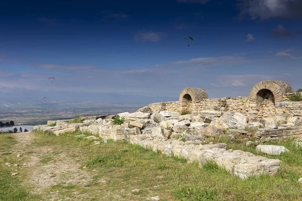 Hierápolis Cidade Antiga Pamukkale Turquia — Fotografia de Stock