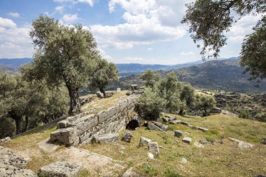 Alinda antik kentinin manzarası. Aydın