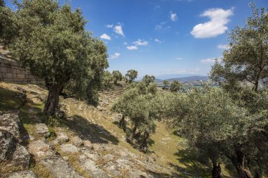 Alinda antik kentinin manzarası. Aydın