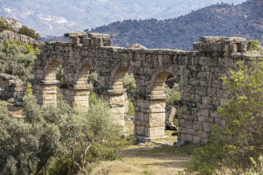Alinda antik kentinin manzarası. Aydın