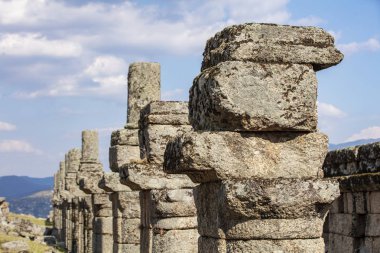 Alinda antik kentinin manzarası. Aydın