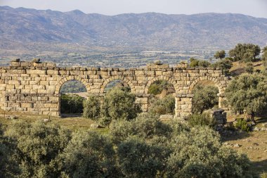 Alinda antik kentinin manzarası. Aydın
