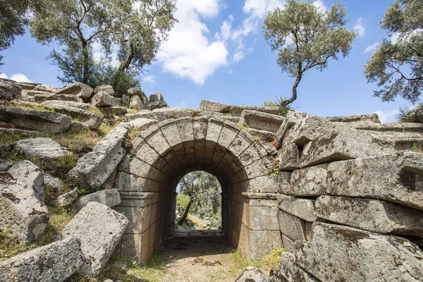 Vista Dall Antica Città Alinda Aydin — Foto Stock