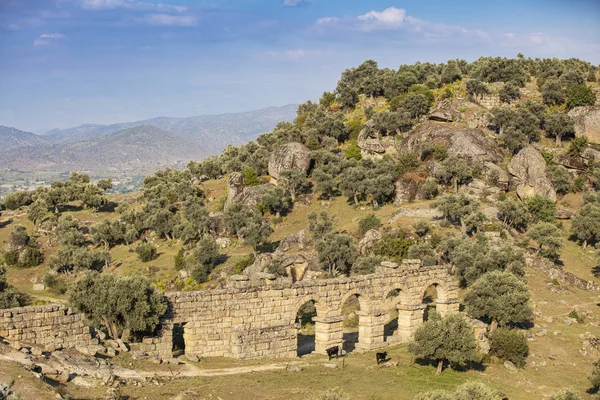 Views Ancient City Alinda Aydin — Stock Photo, Image