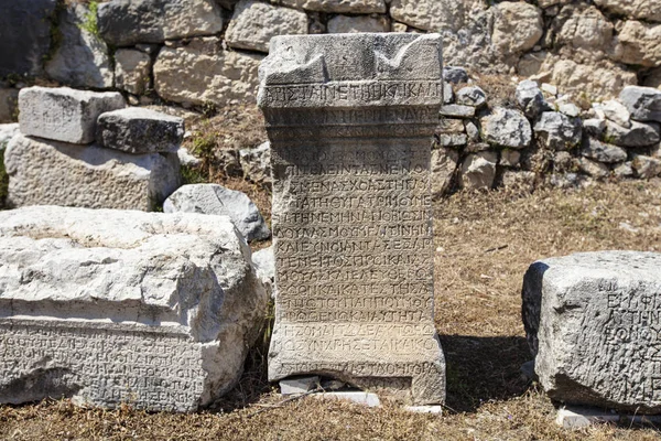 Ancient Lycian City Arykanda Descripción General Del Complejo Gimnasios Arykanda — Foto de Stock