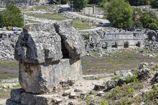 Tlos Een Oude Verpest Lycian Heuveltop Citadel Nabij Badplaats Fethiye — Stockfoto