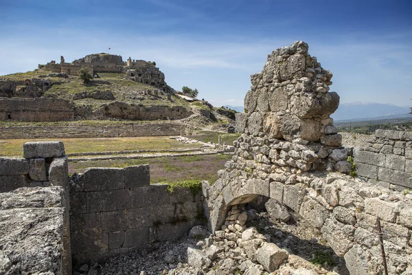 Tlos Una Antigua Ciudadela Lycian Ruinas Cerca Ciudad Turística Fethiye — Foto de Stock