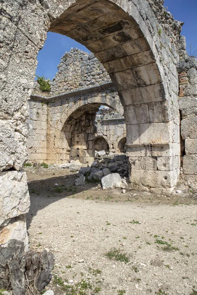 Tlos Una Antigua Ciudadela Lycian Ruinas Cerca Ciudad Turística Fethiye — Foto de Stock