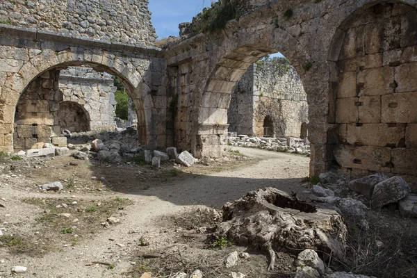 Tlos Una Antigua Ciudadela Lycian Ruinas Cerca Ciudad Turística Fethiye — Foto de Stock