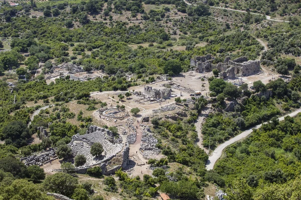 Starożytne Miasto Kaunos Dolina Dalyan Turcja Kaunos Łac Caunus Miasto — Zdjęcie stockowe