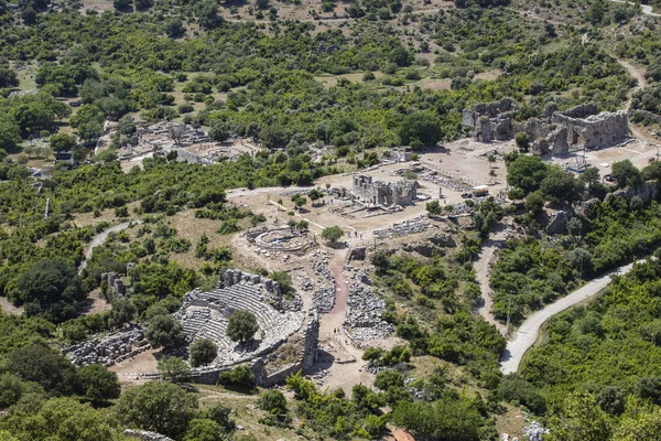 Antigua Ciudad Kaunos Valle Dalyan Turquía Kaunos Latín Caunus Fue — Foto de Stock