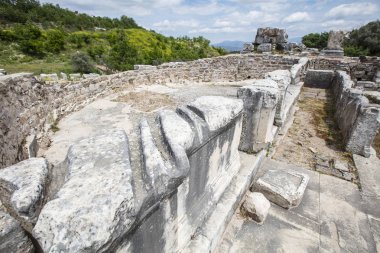 Stratonikeia antik kenti. Stratonikeia, Caria bölgesi 'nin içinde yer alan antik bir şehirdir. Bugünkü Eskihisar köyünde, Muğla Eyaleti, Türkiye 'de yer almaktadır.