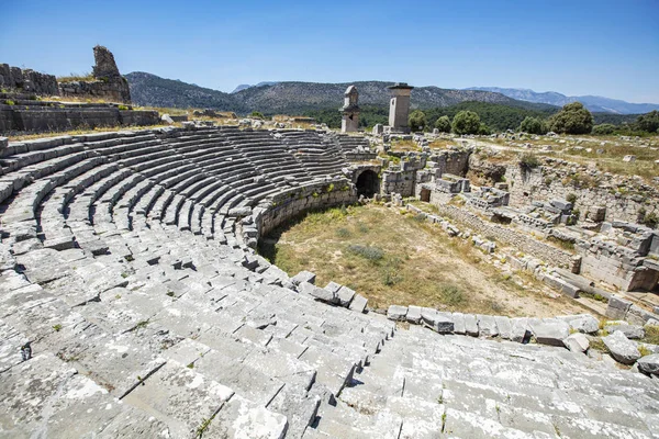 Xanthos Ancient City Monumento Tumba Las Ruinas Antigua Ciudad Xanthos — Foto de Stock
