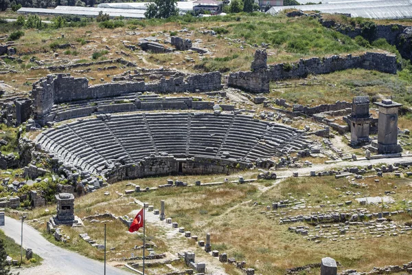 Xanthos Ancient City Gravmonument Och Ruinerna Den Antika Staden Xanthos — Stockfoto