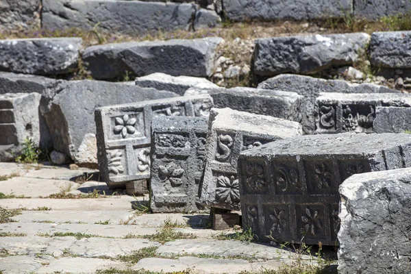 Xanthos Ancient City Monumento Tumba Las Ruinas Antigua Ciudad Xanthos —  Fotos de Stock