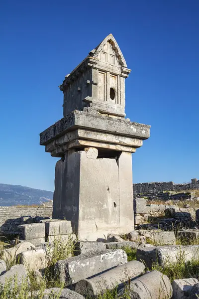 Xanthos Ancient City Monumento Tumba Las Ruinas Antigua Ciudad Xanthos — Foto de Stock