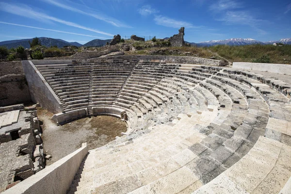 Oude Stad Rhodiapolis Rhodiapolis Provincie Antalya Kumluca Buurt Van Nederzetting — Stockfoto