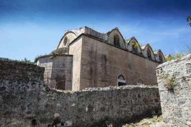 Terk edilmiş Yunan köyü Kayaköy, Fethiye, Türkiye. Hayalet Şehir Kayaköy.