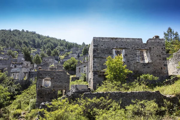 Opuszczona Grecka Wioska Kayakoy Fethiye Turcja Ghost Town Kayakoy — Zdjęcie stockowe