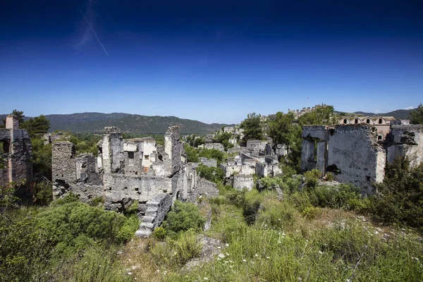 Abandoned Greek Village Kayakoy Fethiye Turkey Ghost Town Kayakoy — Stock Photo, Image