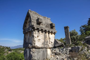 Pinara Antik Likya SütunU Türbesi, Fethiye, Türkiye