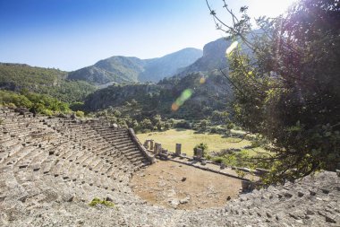 Pinara Antik Likya SütunU Türbesi, Fethiye, Türkiye
