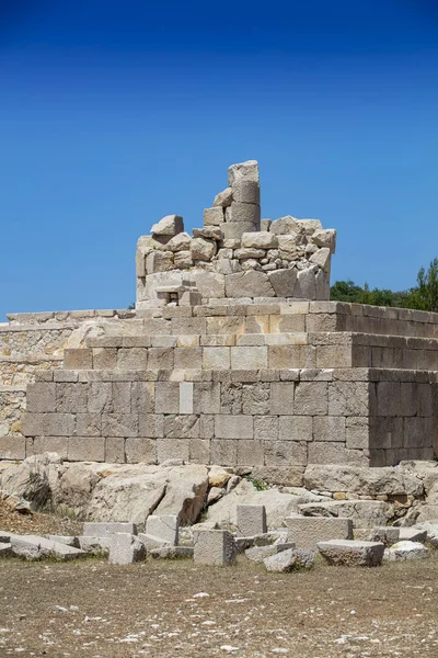 Patara Pttra Ruinerna Den Antika Lykiska Staden Patara Amfiteater Och — Stockfoto