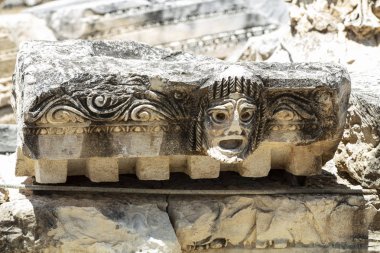 Arkeolojik kalıntıları Likya kaya mezarları Myra, Türkiye'de kesme