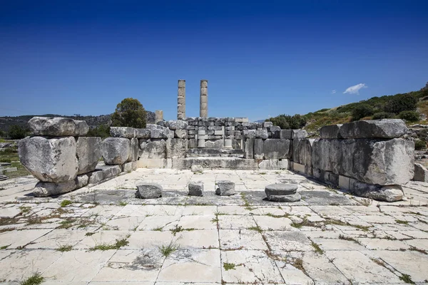 Letoon Letoum Città Antica Colonne Dell Antica Città Letoon Vicino — Foto Stock