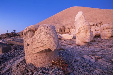 Türkiye'de Nemrut Dağı.