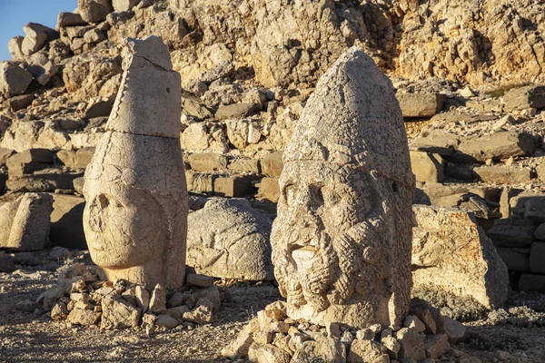 Estátuas Topo Montanha Nemrut Adiyaman Turquia — Fotografia de Stock