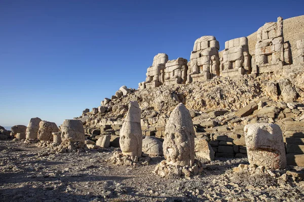 Estátuas Topo Montanha Nemrut Adiyaman Turquia — Fotografia de Stock