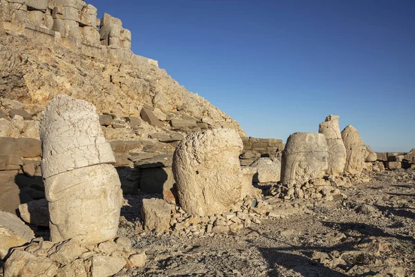 Estátuas Topo Montanha Nemrut Adiyaman Turquia — Fotografia de Stock