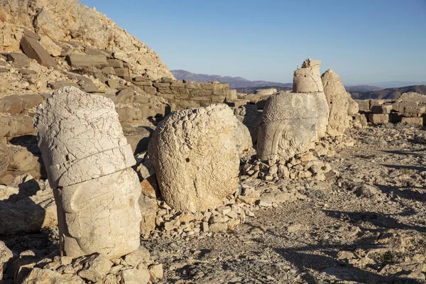 Estátuas Topo Montanha Nemrut Adiyaman Turquia — Fotografia de Stock