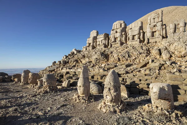 Estátuas Topo Montanha Nemrut Adiyaman Turquia — Fotografia de Stock