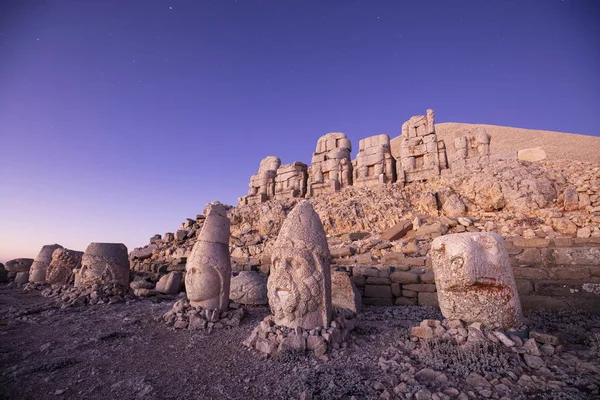 Estátuas Topo Montanha Nemrut Adiyaman Turquia — Fotografia de Stock