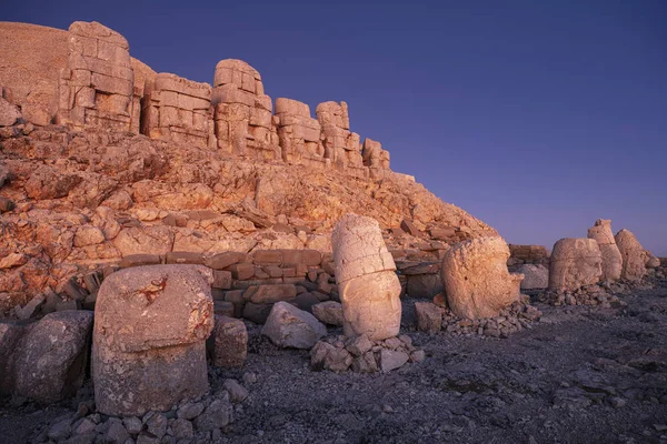 Estátuas Topo Montanha Nemrut Adiyaman Turquia — Fotografia de Stock