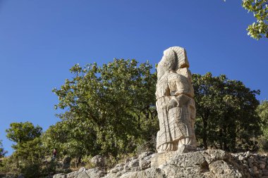 Arsemia antik bölgesinde Herkül ve Antiochus 'un el sıkışması rahatlaması