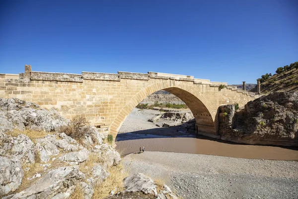 Történelmi Severan Bridge Adiyaman Található Cendere Folyó Tartják Egyik Legrégebbi — Stock Fotó