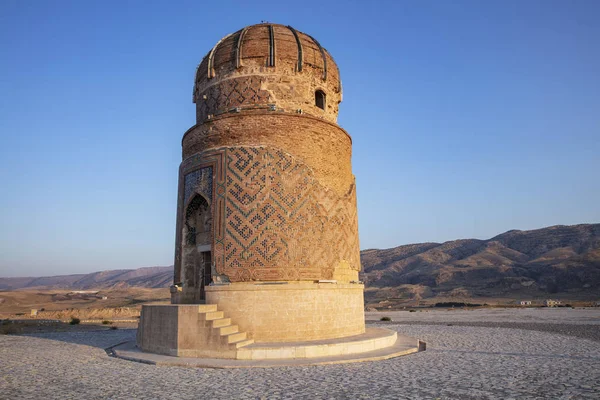 Panoramiczny Widok Most Starego Tygrysa Zamek Minaret Mieście Hasankeyf Turcja — Zdjęcie stockowe