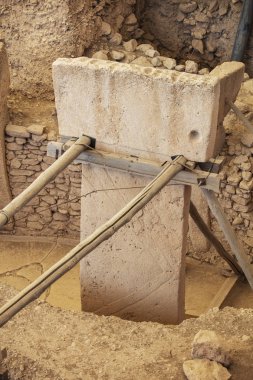 Göbeklitepe, Sanliurfa / Türkiye. Göbekli Tepe, Şanlıurfa, Türkiye 'de bir arkeoloji alanıdır.