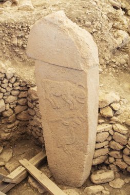 Göbeklitepe, Sanliurfa / Türkiye. Göbekli Tepe, Şanlıurfa, Türkiye 'de bir arkeoloji alanıdır.