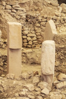 Göbeklitepe, Sanliurfa / Türkiye. Göbekli Tepe, Şanlıurfa, Türkiye 'de bir arkeoloji alanıdır.